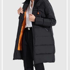 Orolay long hooded puffer down coat